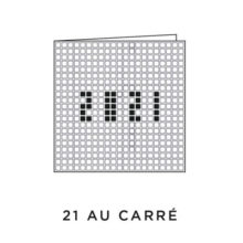 2021 Carte de voeux picto du modèle 21 au Carré de la collection intaglio