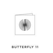 2021 Carte de voeux picto du modèle Butterfly 11 de la collection intaglio