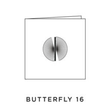 2021 Carte de voeux picto du modèle Butterfly 16 de la collection intaglio