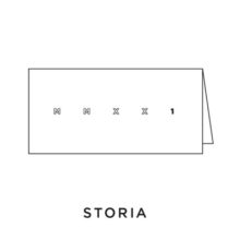 2021 Carte de voeux picto du modèle Storia de la collection intaglio