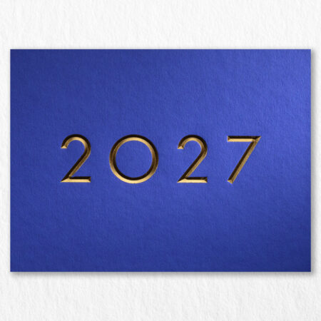 2027 Carte Voeux Luxe Biseau Majorelle