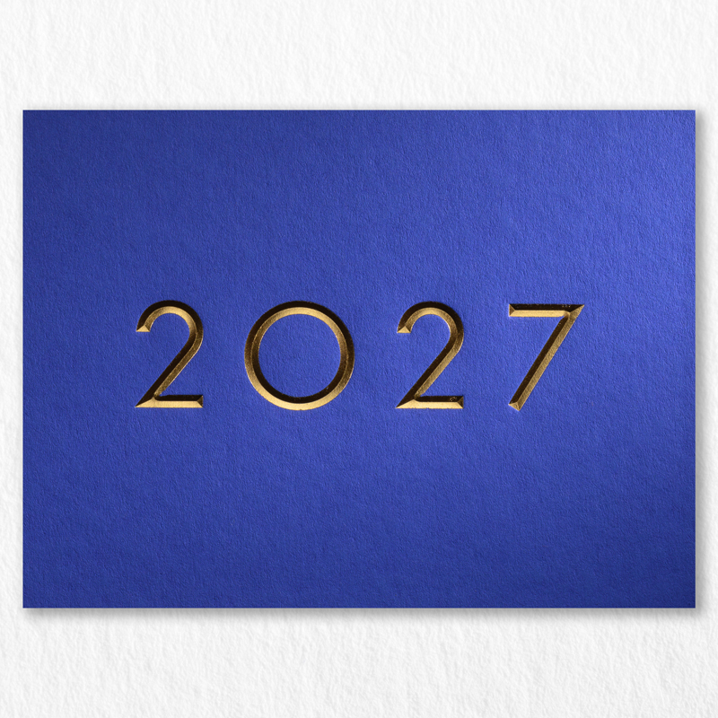 2027 Carte Voeux Luxe Biseau Majorelle