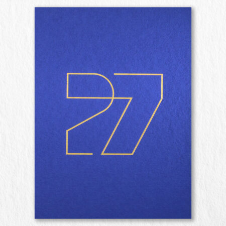 2027 Carte Voeux Luxe Ligne Majorelle