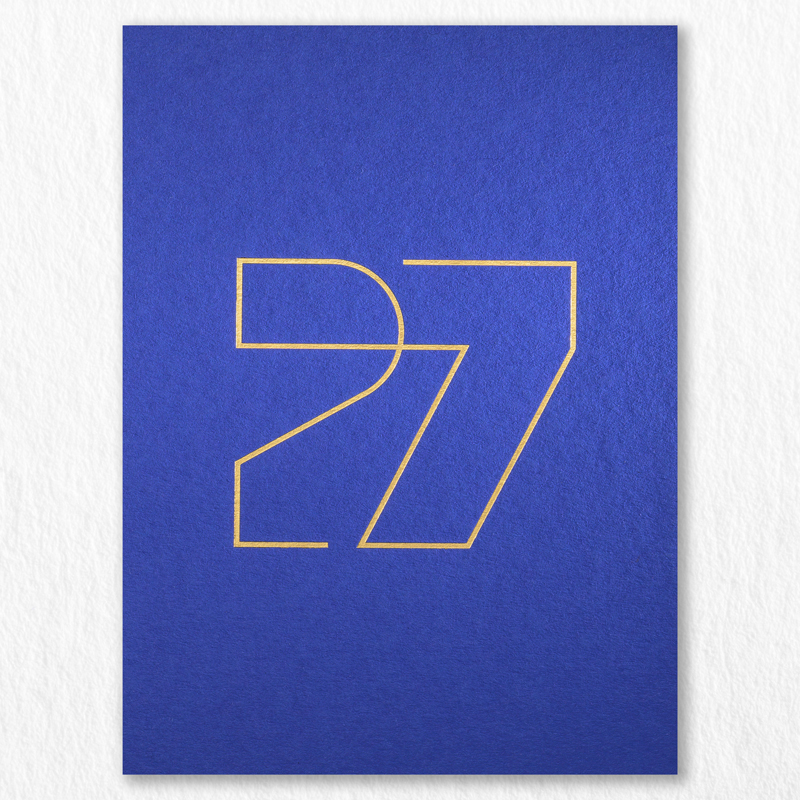 2027 Carte Voeux Luxe Ligne Majorelle