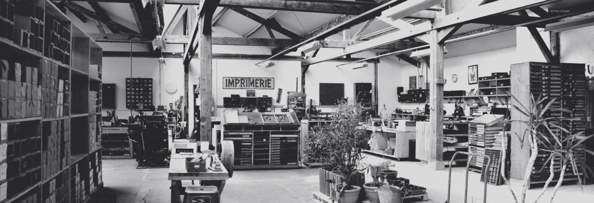 Intaglio imprimerie Atelier presse typographie Heildelberg