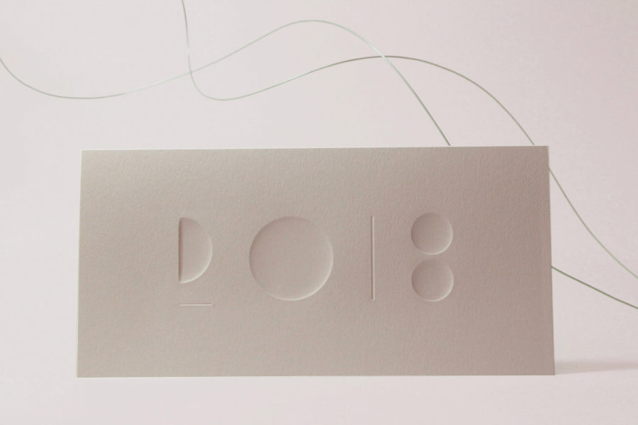 Carte de voeux 2018 Céramique biscuit